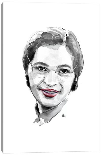 Rosa Parks Canvas Art Print - Women's Empowerment Art