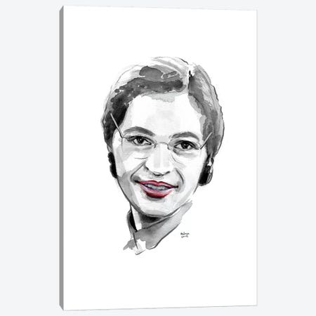 Rosa Parks Canvas Print #HLU84} by Heart Of Lily Canvas Wall Art