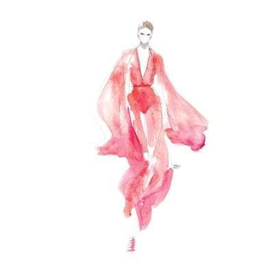 Runway In Red by Heart Of Lily framed wall art