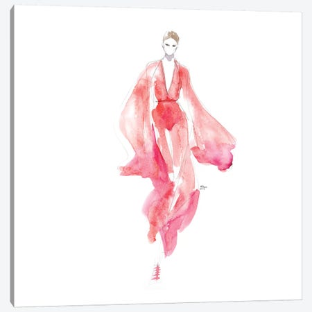 Runway In Red Canvas Print #HLU87} by Heart Of Lily Canvas Art