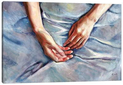 Silk Canvas Art Print - Hands