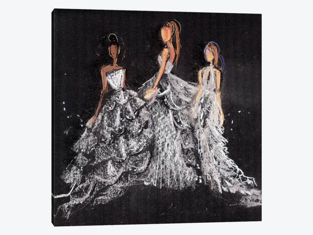 Silver Gala by Heart Of Lily 1-piece Canvas Artwork