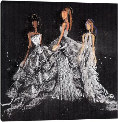 Silver Gala Canvas Art Print - Model & Fashion Icon Art