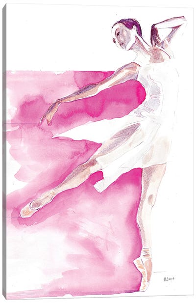 The Ballerina Canvas Art Print - Heart Of Lily