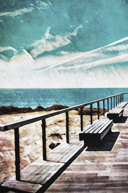 Wooden Pier Meets Blue Skies I