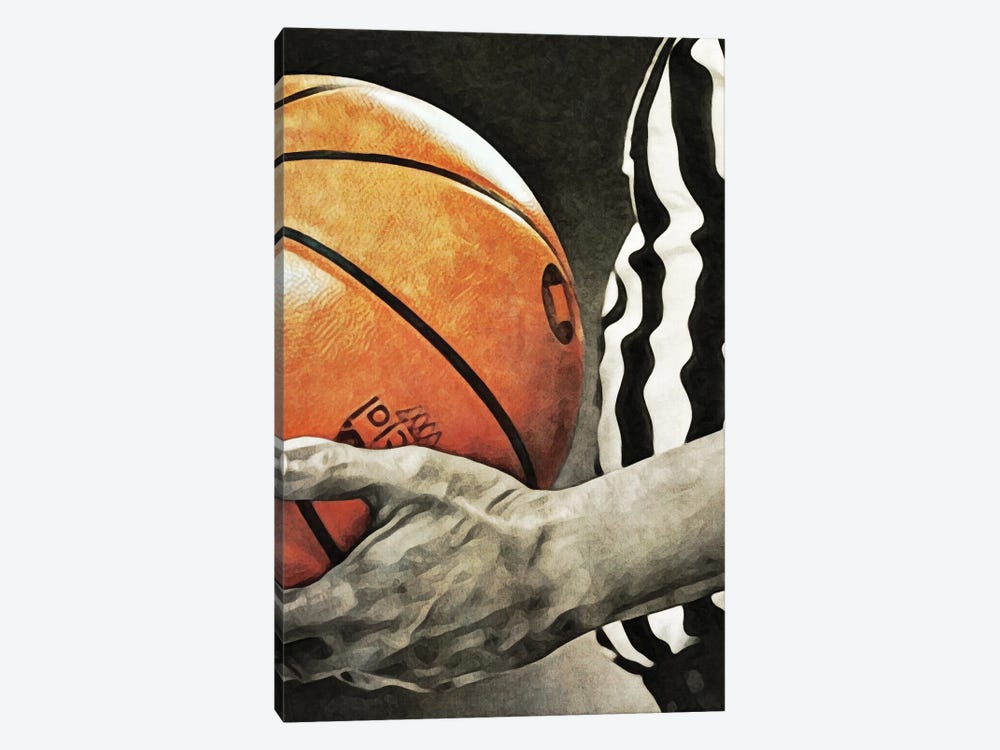 Referee Of The Basketball by Ashley Aldridge 1-piece Canvas Wall Art