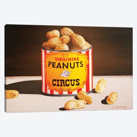 Circus Peanuts Canvas Print #HMA3} by Heidi Martin Canvas Art