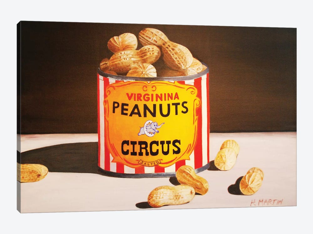 Circus Peanuts by Heidi Martin 1-piece Canvas Print
