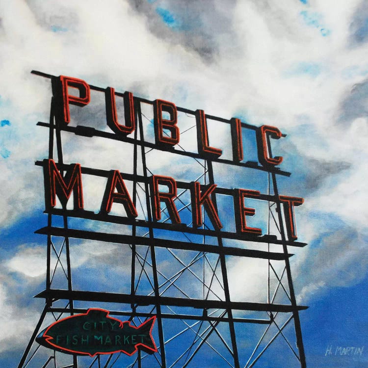 City Fish Market by Heidi Martin wall art