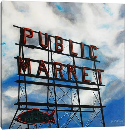 City Fish Market Canvas Art Print - The Art of Fine Dining