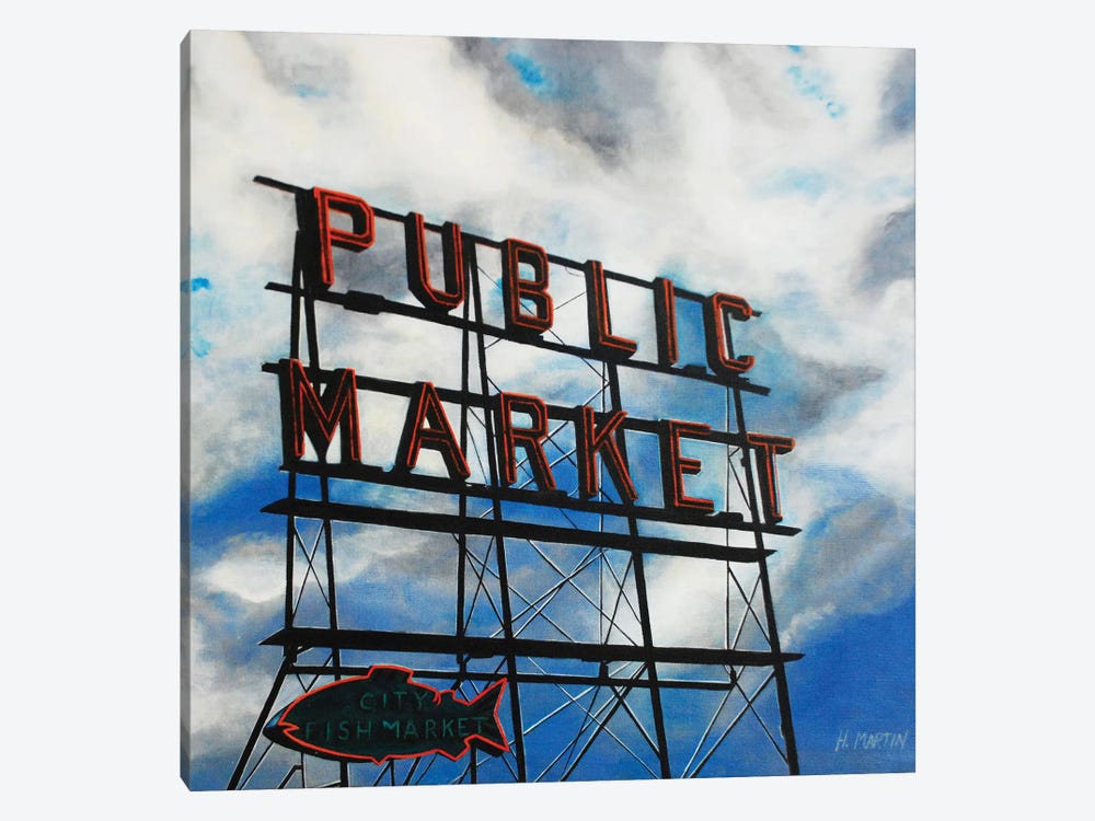 City Fish Market by Heidi Martin 1-piece Canvas Art