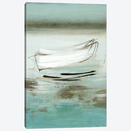 Canoe Canvas Print #HMC9} by Heather McAlpine Canvas Artwork
