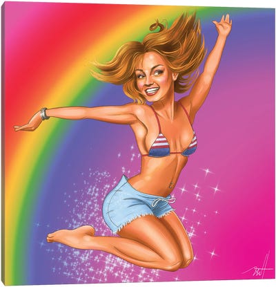 Britney Free Canvas Art Print - Michael Horner
