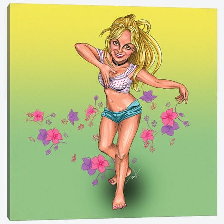Britney Dance Canvas Print #HMH15} by Michael Horner Canvas Print