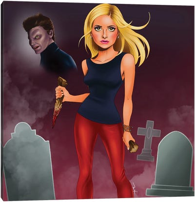 Buffy Canvas Art Print - Vampire Art