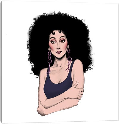 Cher 80s Canvas Art Print - Limited Edition Music Art