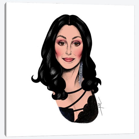 Cher Now Canvas Print #HMH19} by Michael Horner Canvas Art