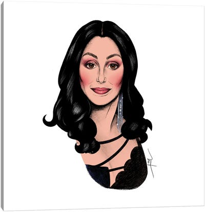 Cher Now Canvas Art Print - Michael Horner