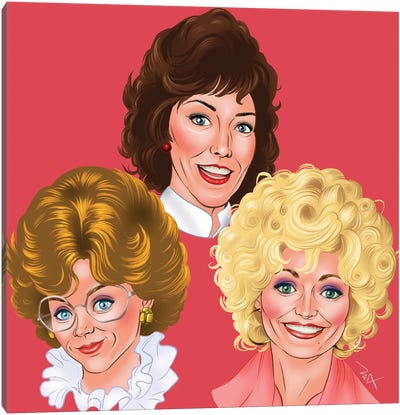 9-5 Crew Canvas Art Print - Dolly Parton