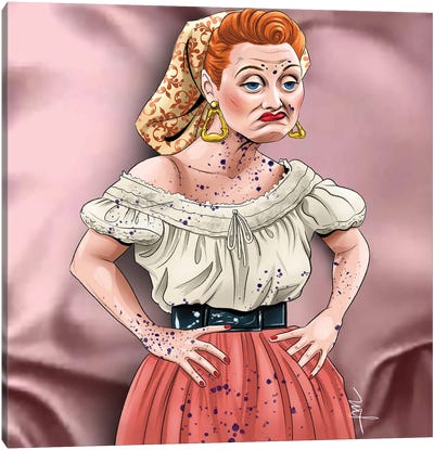 I Love Lucy Canvas Art Print - Lucille Ball
