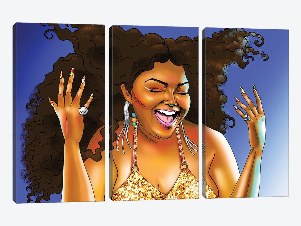 Lizzo by Michael Horner 3-piece Canvas Art