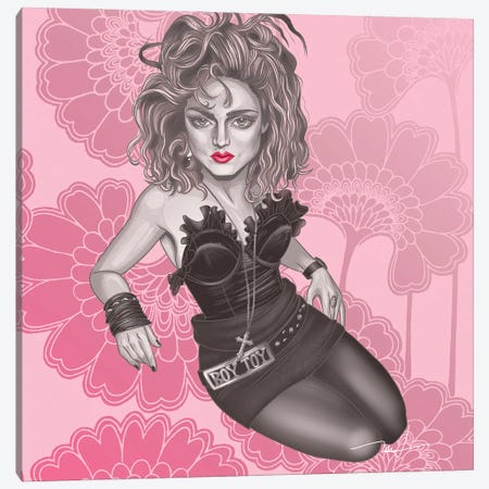 Madonna 1985 Canvas Print #HMH38} by Michael Horner Canvas Art