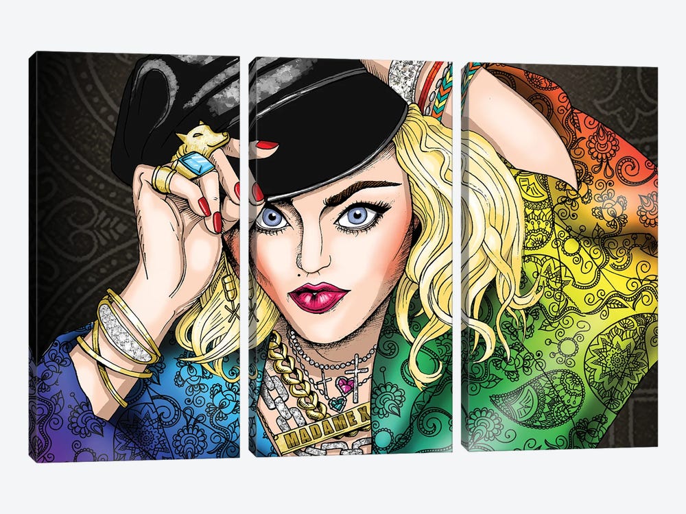 Madonna Crave by Michael Horner 3-piece Canvas Wall Art