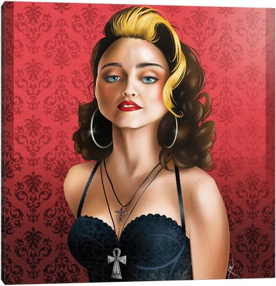 Madonna Pepsi Canvas Art Print - Pop Music Art