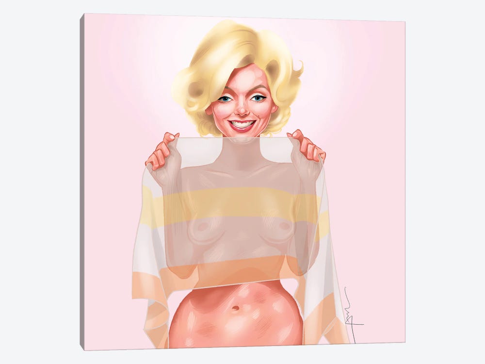 Marilyn Nude by Michael Horner 1-piece Canvas Art
