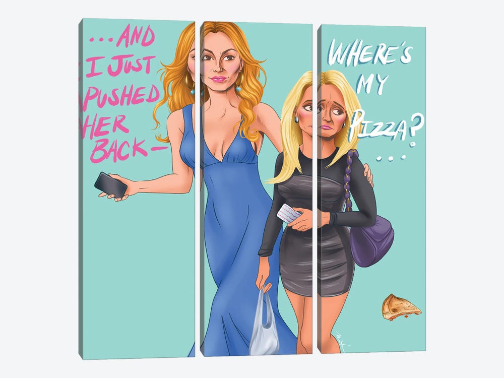 Real Housewives Of Beverly Hills by Michael Horner 3-piece Canvas Artwork