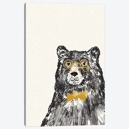 Bear Canvas Print #HML3} by Heather McLaughlin Art Print