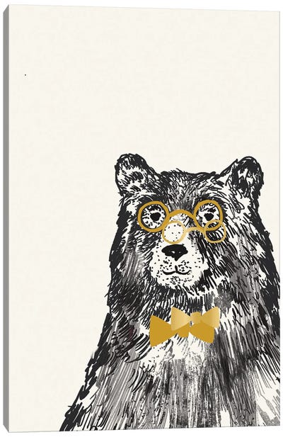 Bear Canvas Art Print - Black Bear Art