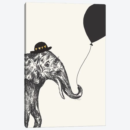 Elephant II Canvas Print #HML5} by Heather McLaughlin Canvas Artwork