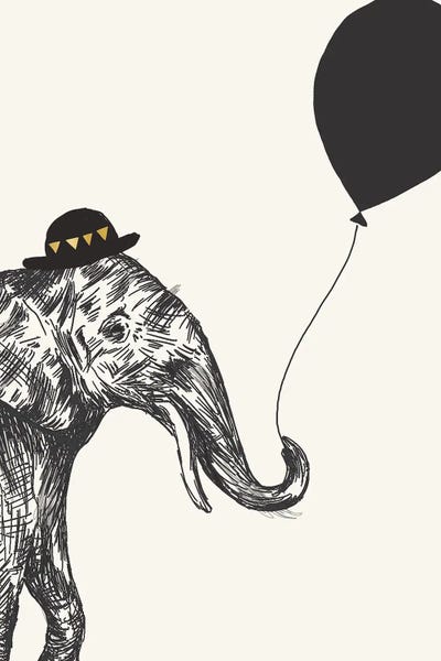 Balloons: Elephant II by Heather McLaughlin