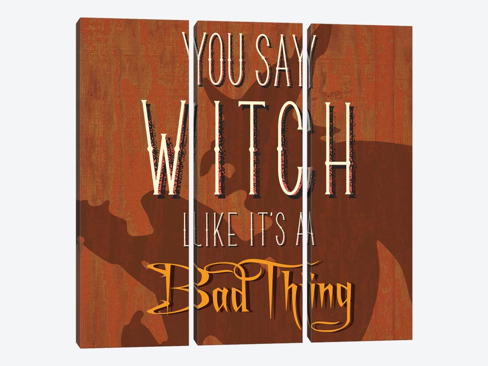 You Say Witch Like It's A Bad Thing by 5by5collective 3-piece Canvas Art