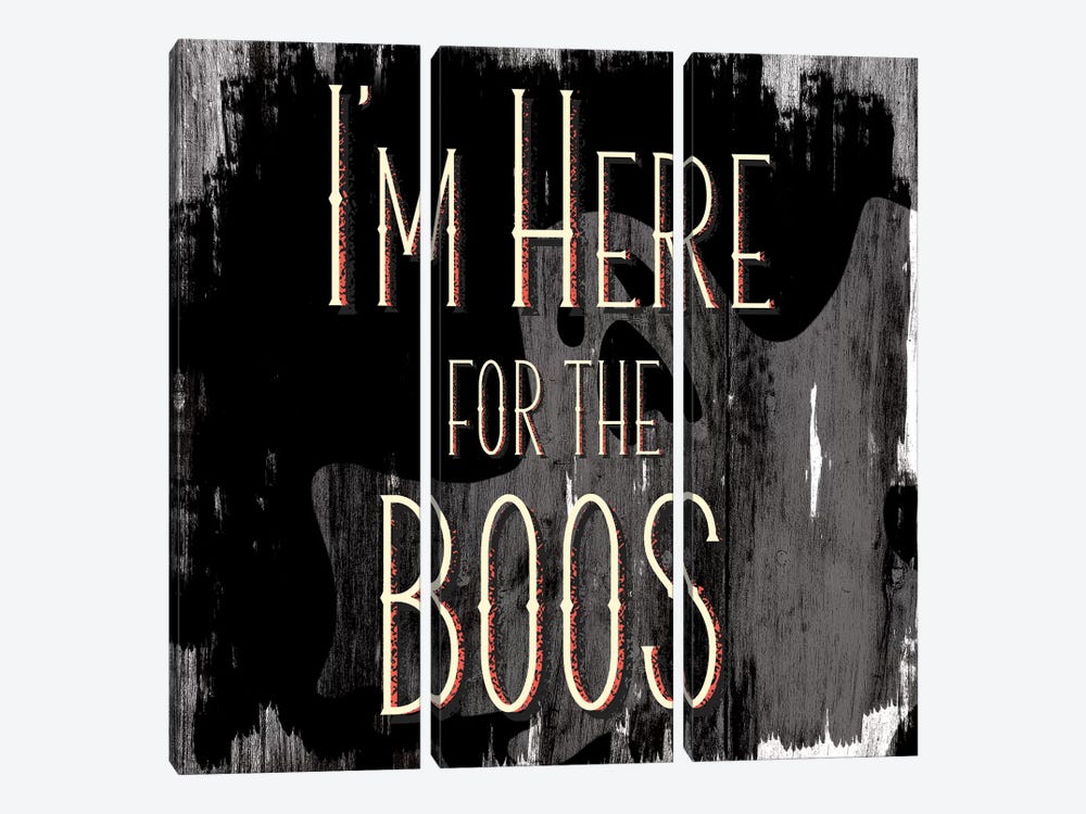 I'm Here For The Boos by 5by5collective 3-piece Canvas Print