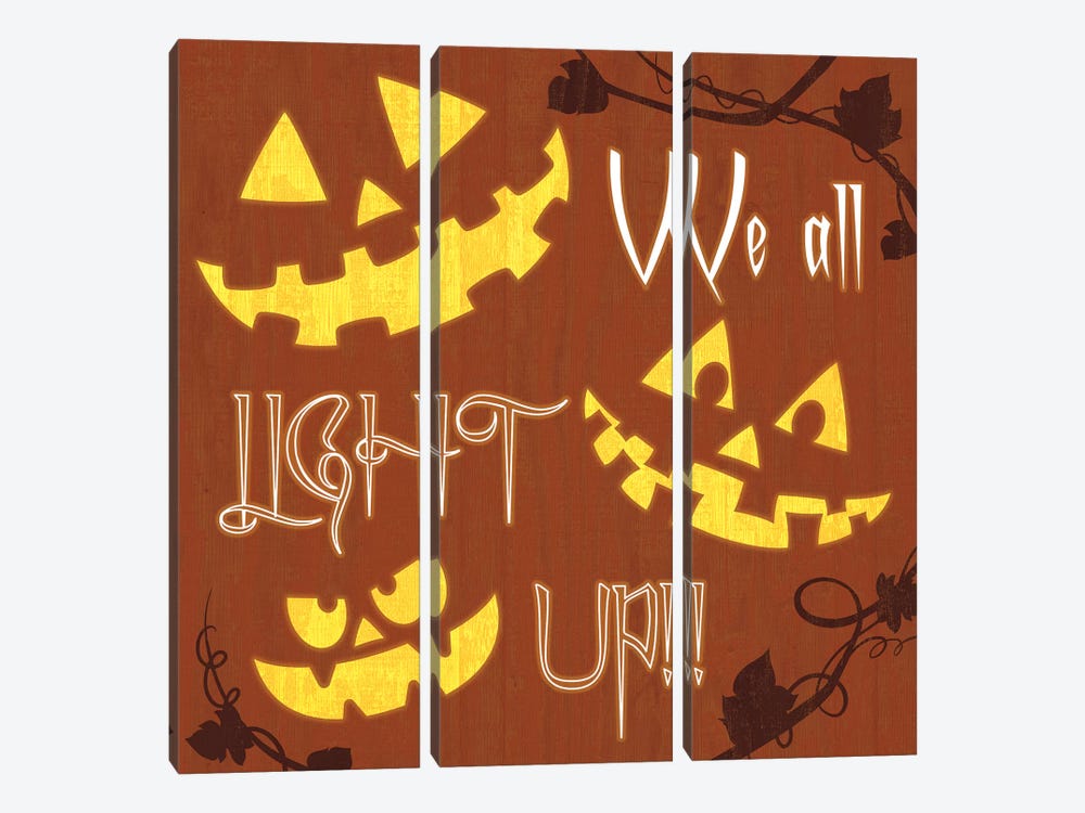 We All Light Up by 5by5collective 3-piece Canvas Artwork