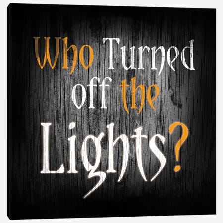 Who Turned Off The Lights Canvas Print #HMO9} by 5by5collective Canvas Wall Art