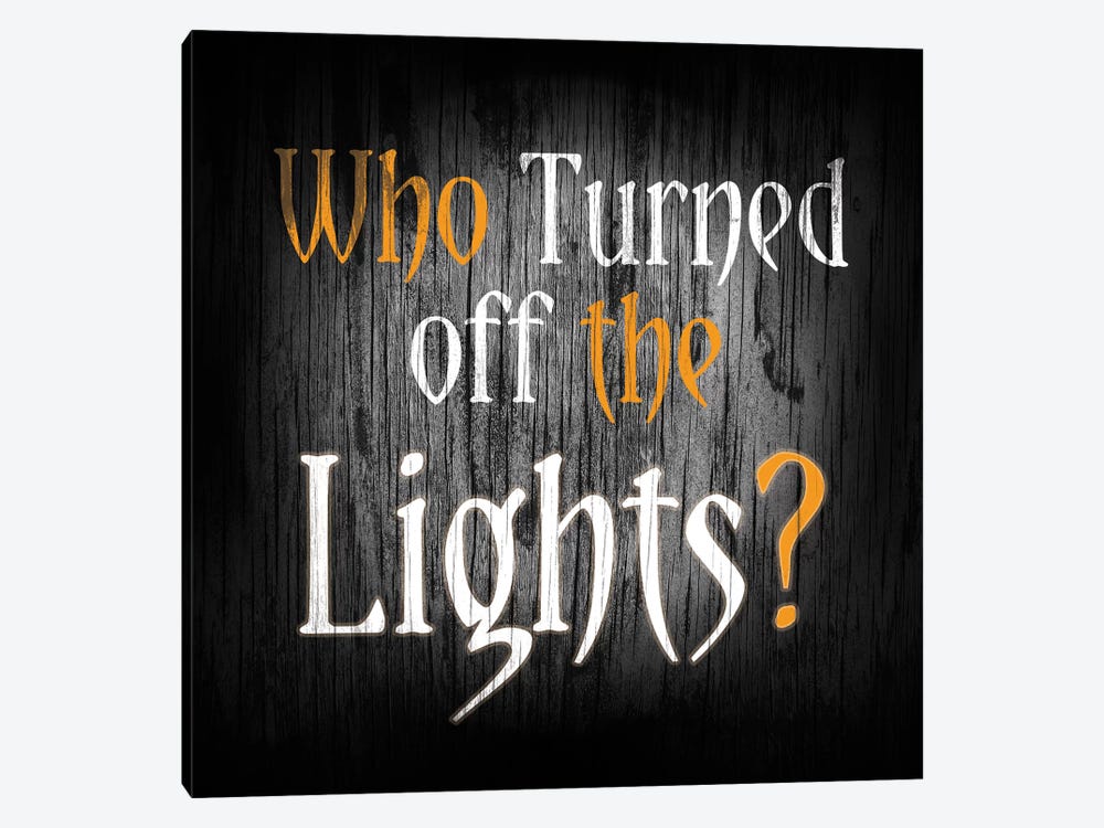 Who Turned Off The Lights by 5by5collective 1-piece Art Print