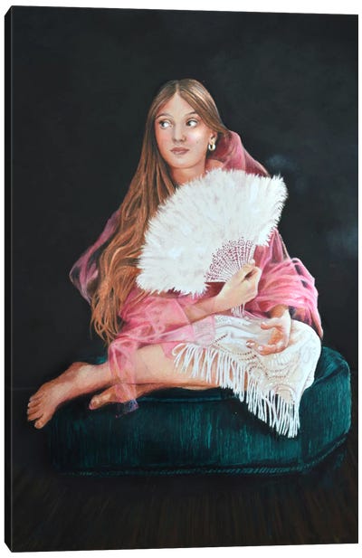 The Only Daughter  Canvas Art Print - Coral in Focus 