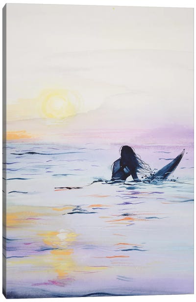 Surf Canvas Art Print - Pastels