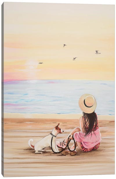 The Beach Canvas Art Print - Anna Hammer