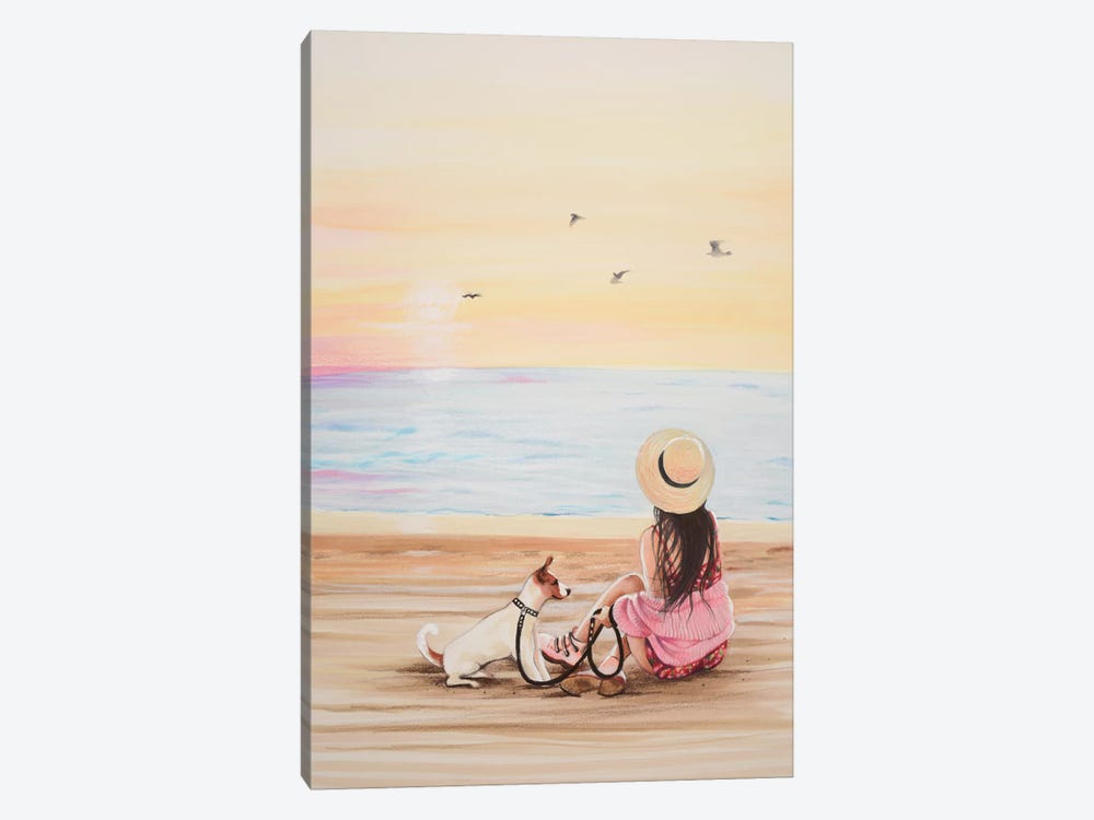 The Beach by Anna Hammer 1-piece Canvas Print