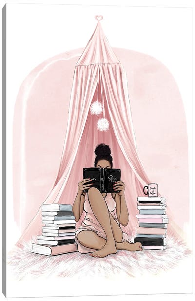 Books And Coffee Canvas Art Print - Reading Art