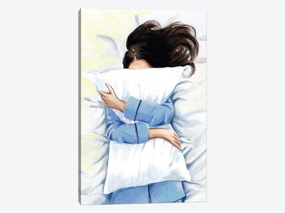 Namastay In Bed by Anna Hammer 1-piece Canvas Artwork