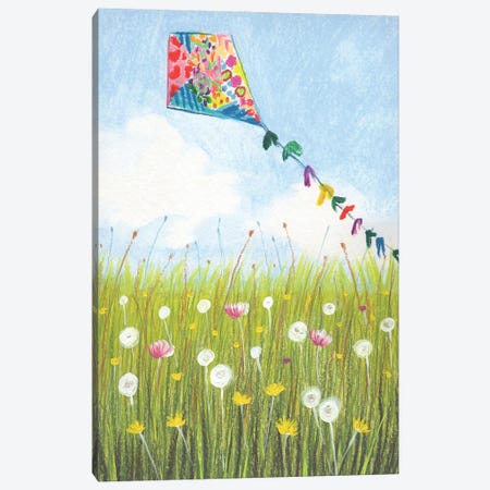The Kite Canvas Print #HMR154} by Anna Hammer Canvas Artwork
