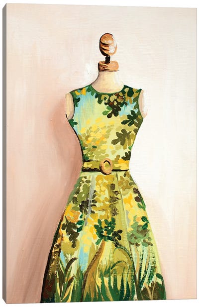 The Dress Canvas Art Print - Anna Hammer