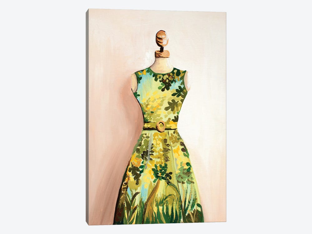 The Dress by Anna Hammer 1-piece Canvas Print