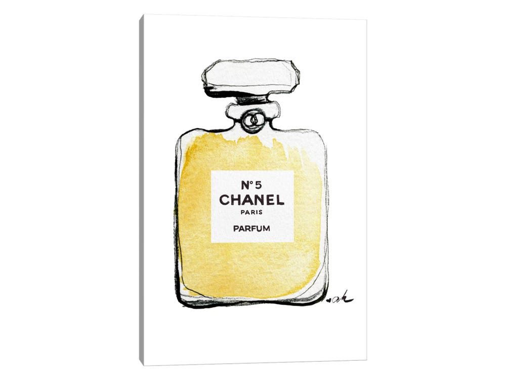 iCanvas Chanel No 5 Art by Anna Hammer Canvas Art Wall Decor ( Fashion > Fashion Brands > Chanel art) - 18x12 in