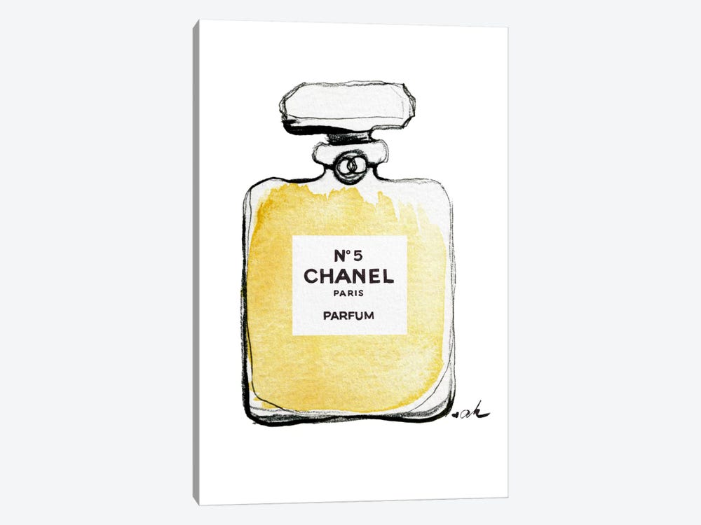  DesignQ Perfume Chanel Five I - Modern Framed Canvas Wall Art  Print : Everything Else